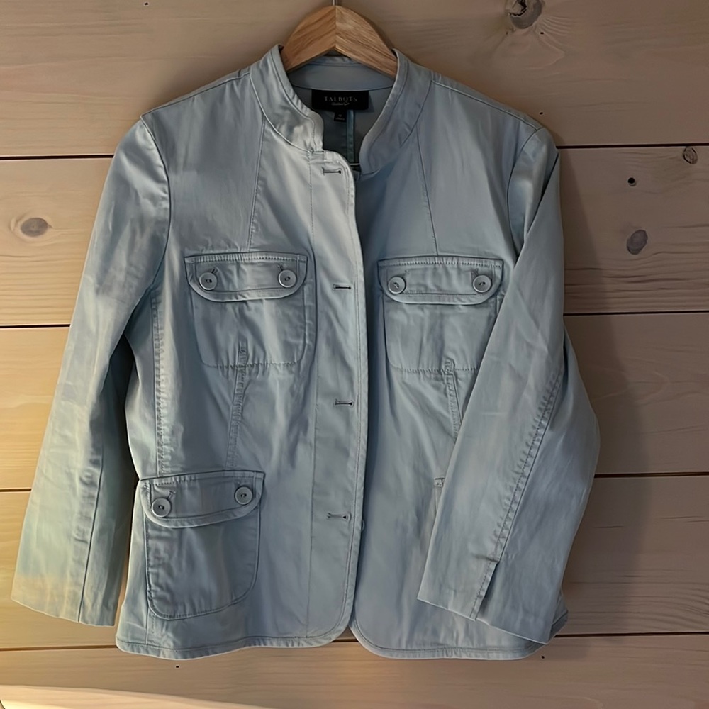 Talbots powder blue Jacket 12